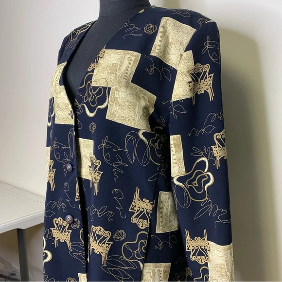 Vintage 90s Y2K Art To  Wear Womens Oversized Blazer No Size Tag - Picture 10 of 11